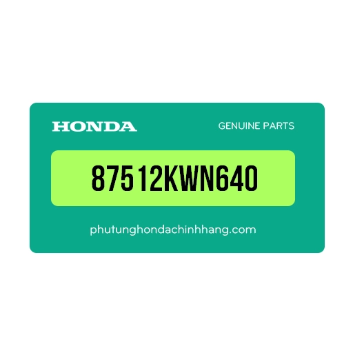 87512KWN640 - Tem Chỉ Dẫn Bốc Dỡ Pcx