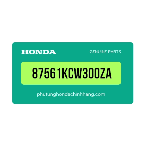 87561-KCW-300ZA | Tem ốp đuôi sau
