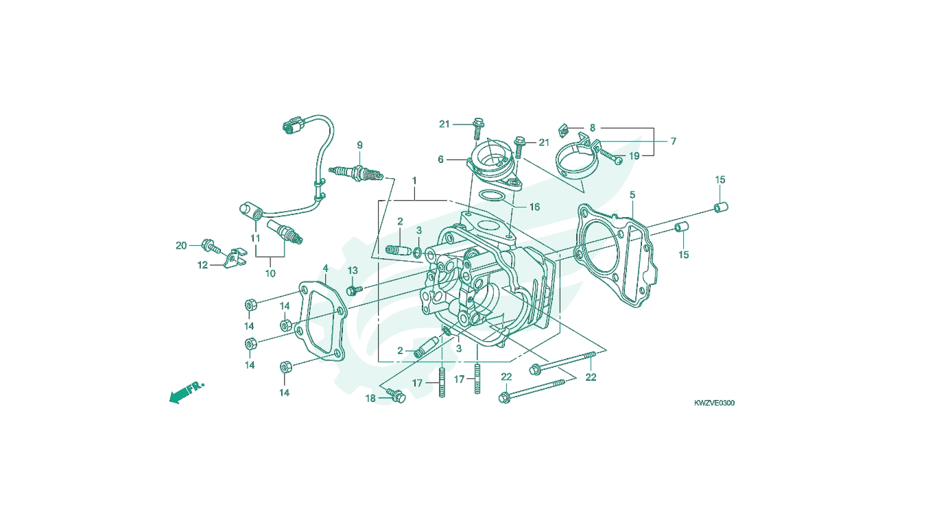 BỘ PHỤ TÙNG E - 3 CATALOGUE CỤM ĐẦU BÒ HONDA WAVE RSX FI AT