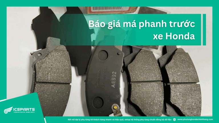 báo giá má phanh trước xe honda